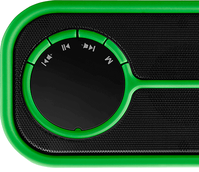 Potência e qualidade sonora é tudo que você precisa para curtir suas músicas preferidas. A Caixa Bluetooth conta com 2 drivers de som unidos a graves dinâmicos, possibilitando que as músicas sejam reproduzidas com clareza e profundidade