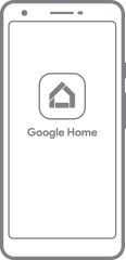 celular acessando o Google Home