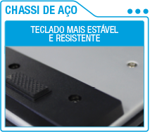 Chassi de Aço Teclado Gamer Warrior